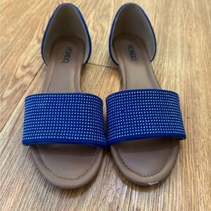 Bongo royal blue mini rhinestone sandals size 5.5